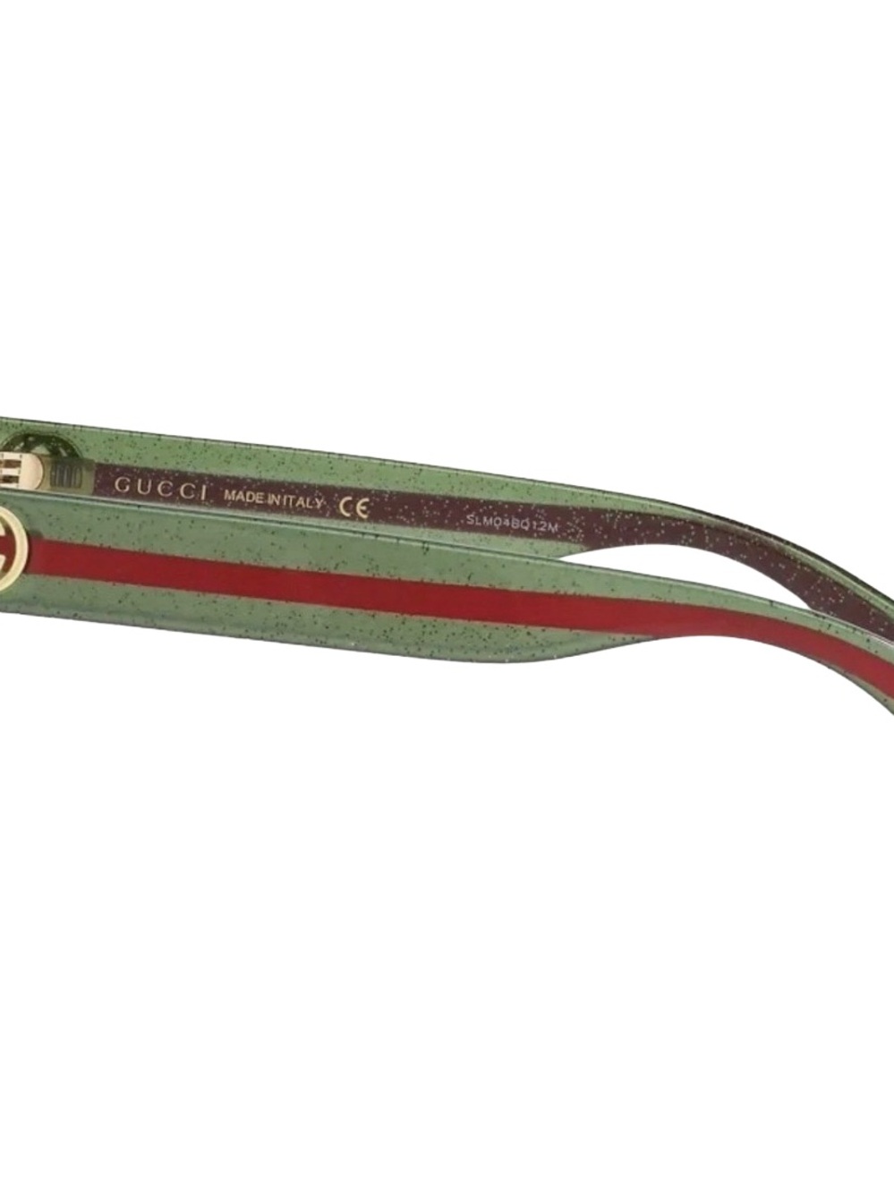 Gucci Sunglasses GG0036SN Brown Lenses Green Red Interlocking G’s Frames NWOT - Picture 6 of 10